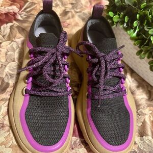 Stylish Black and Purple Women's Sneakers
